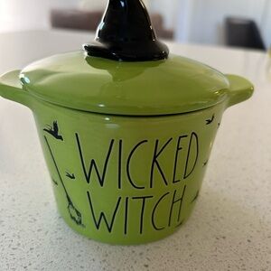 Rae Dunn Wicked Witch Green Ceramic Dish